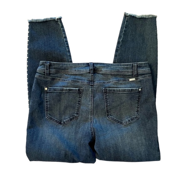 Inc Studded Distressed Skinny Regular Fit Womens Jeans Size 14 - Picture 3 of 8